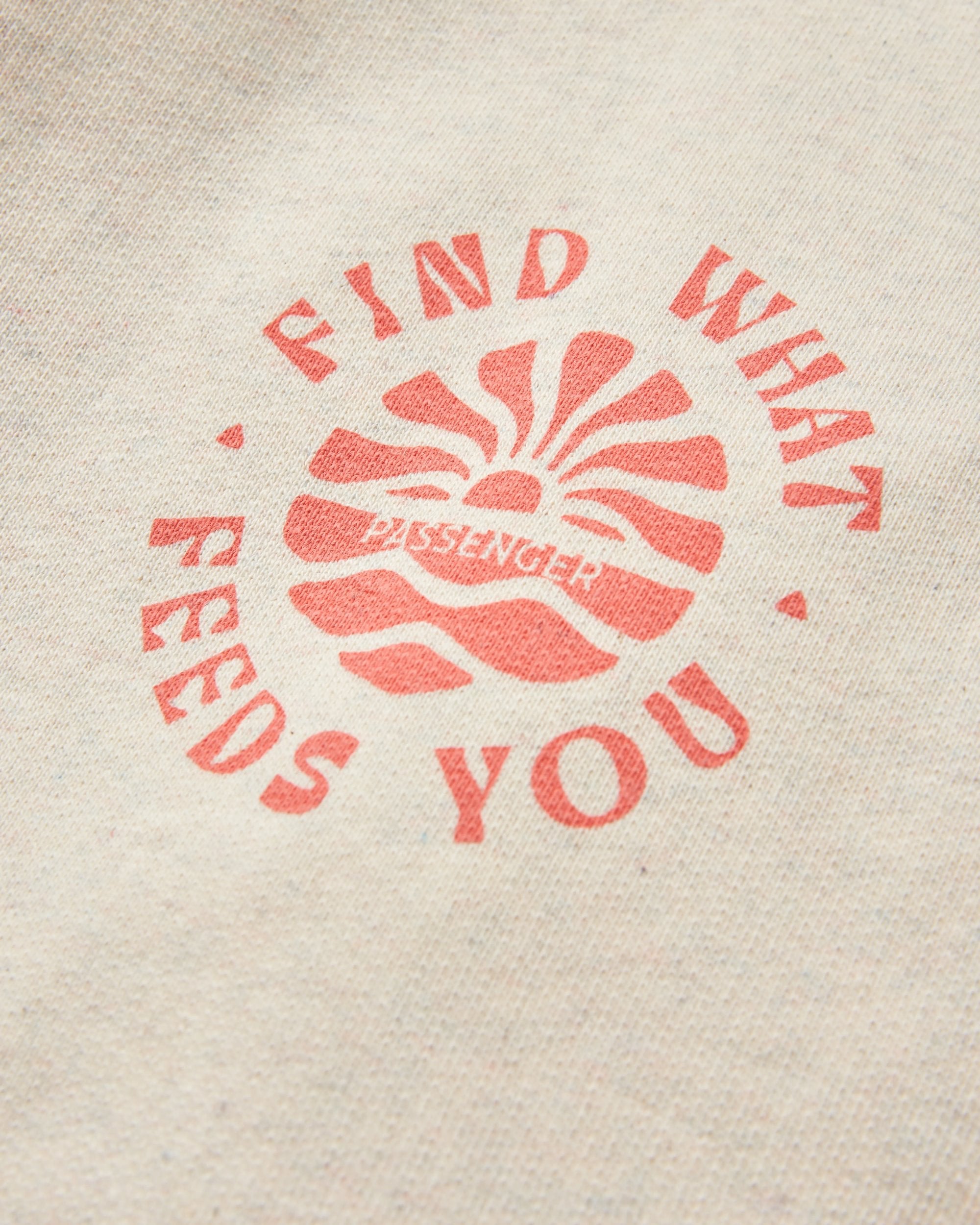 Discovery Recycled Cotton Sweatshirt - Milky Marl - Flatlay