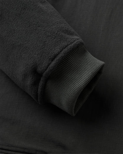 Alexander Hooded Polartec® Fleece - Black - Flatlay