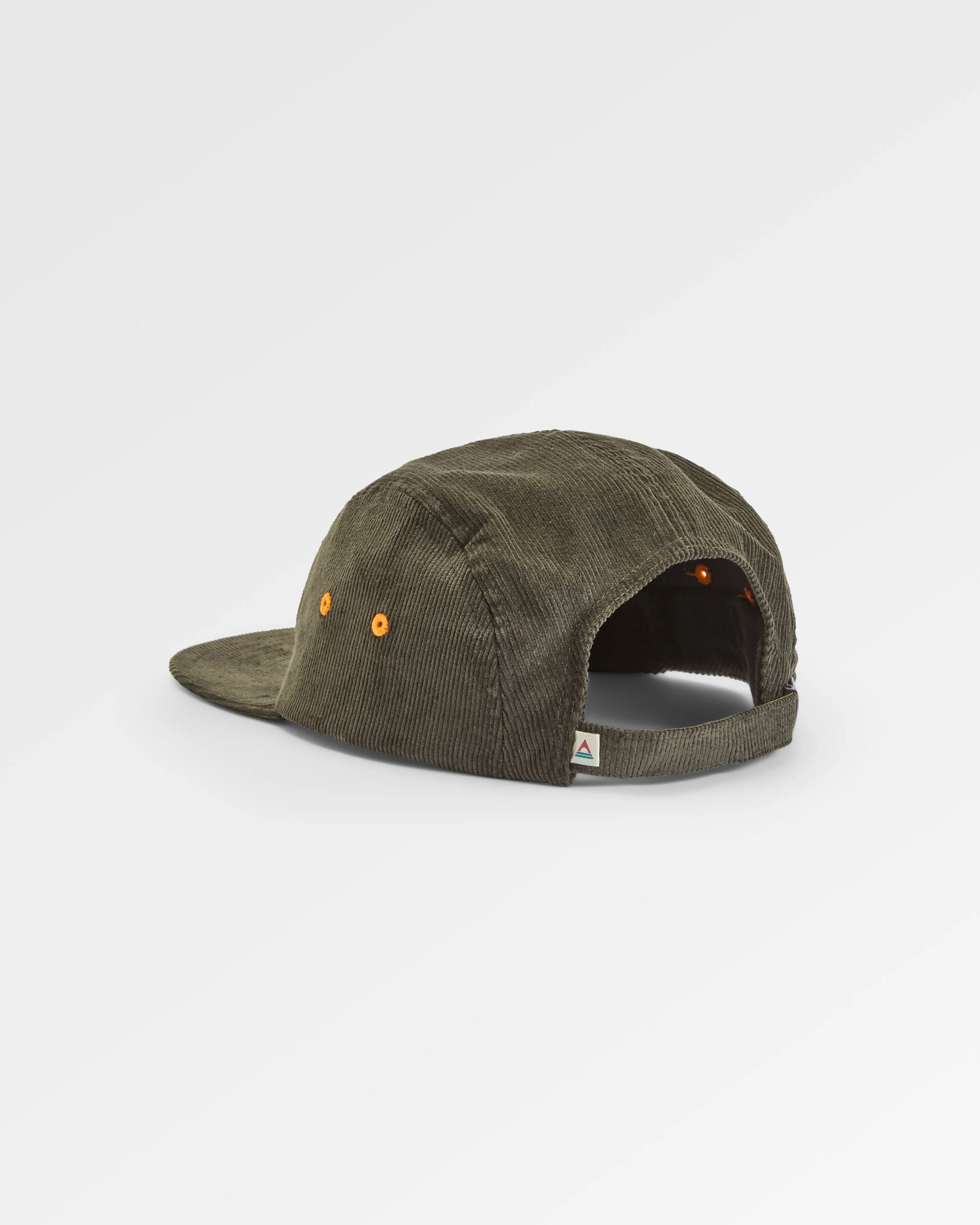Fixie Organic Cord 5 Panel Cap - Khaki - Flatlay