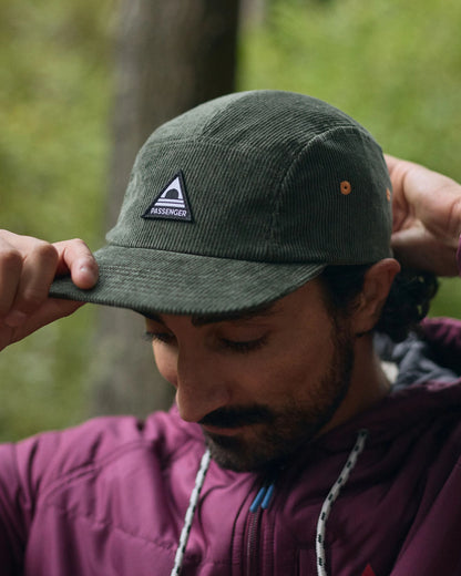 Fixie Recycled Cord 5 Panel Cap - Khaki - Lifestyle - Male