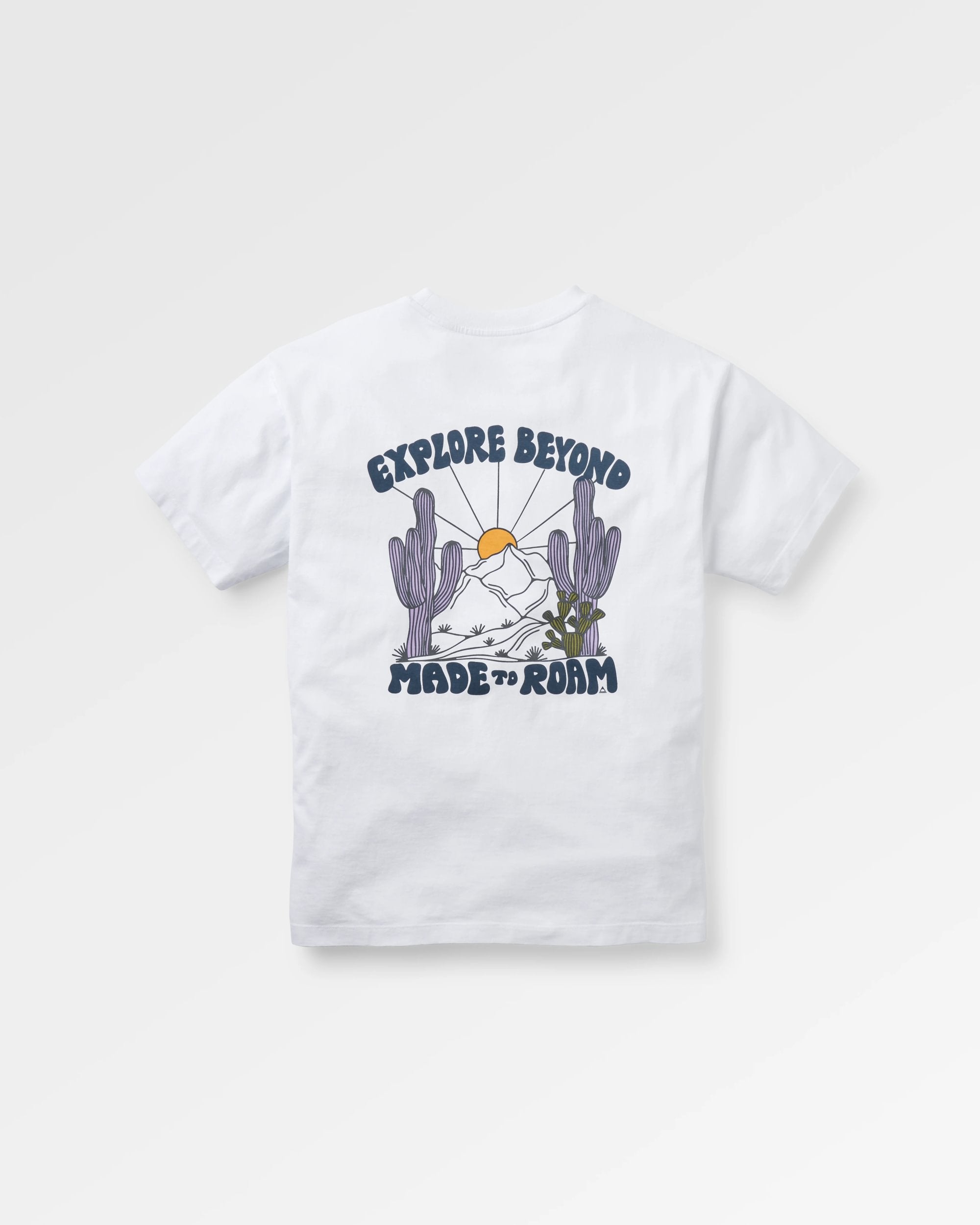 Explore Beyond T-Shirt - White - Flatlay