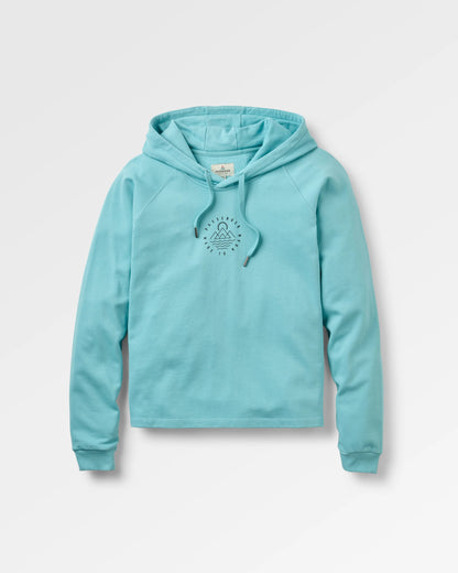 Remote Hoodie - Retro Blue - Flatlay