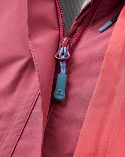 Trailscape Women's Waterproof Jacket - Maroon/Stone - Flatlay