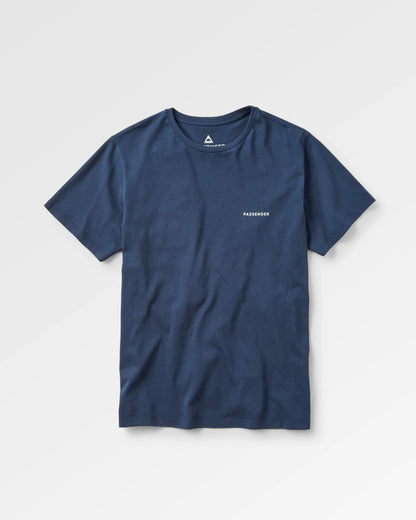 Made To Roam Recycled Cotton T-Shirt - Rich Navy - Flatlay