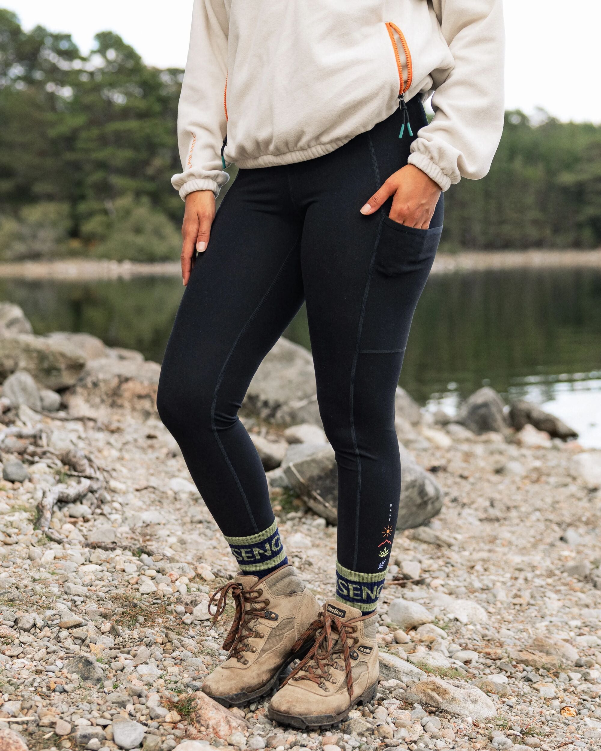 Mantra Recycled Active Legging - Black - Lifestyle