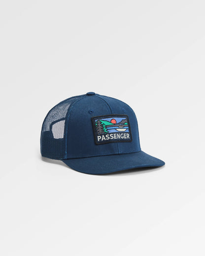 Roamer Mesh Trucker Cap - Rich Navy - Flatlay