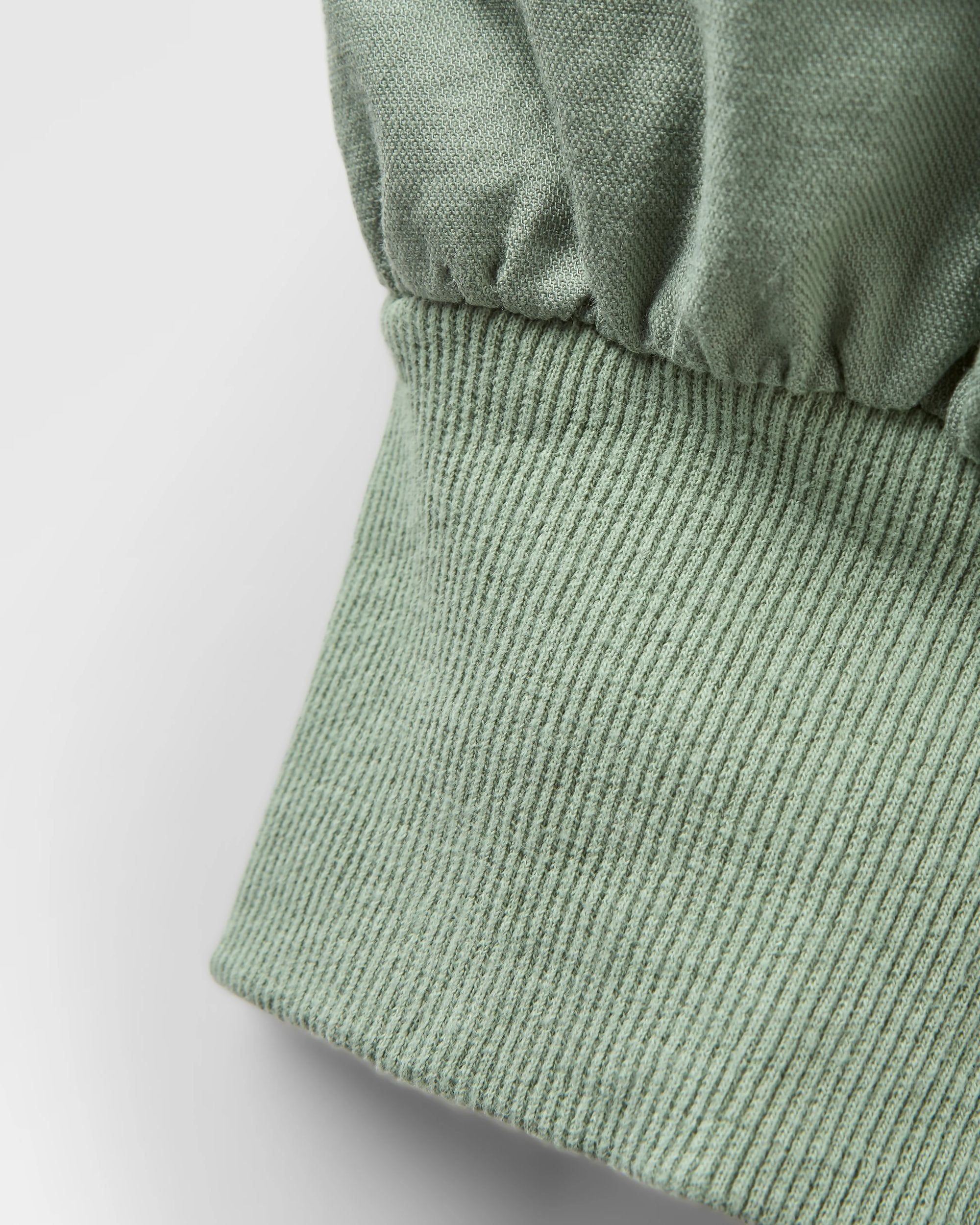 Hydrilla Organic Cotton Trouser - Pistachio - Flatlay