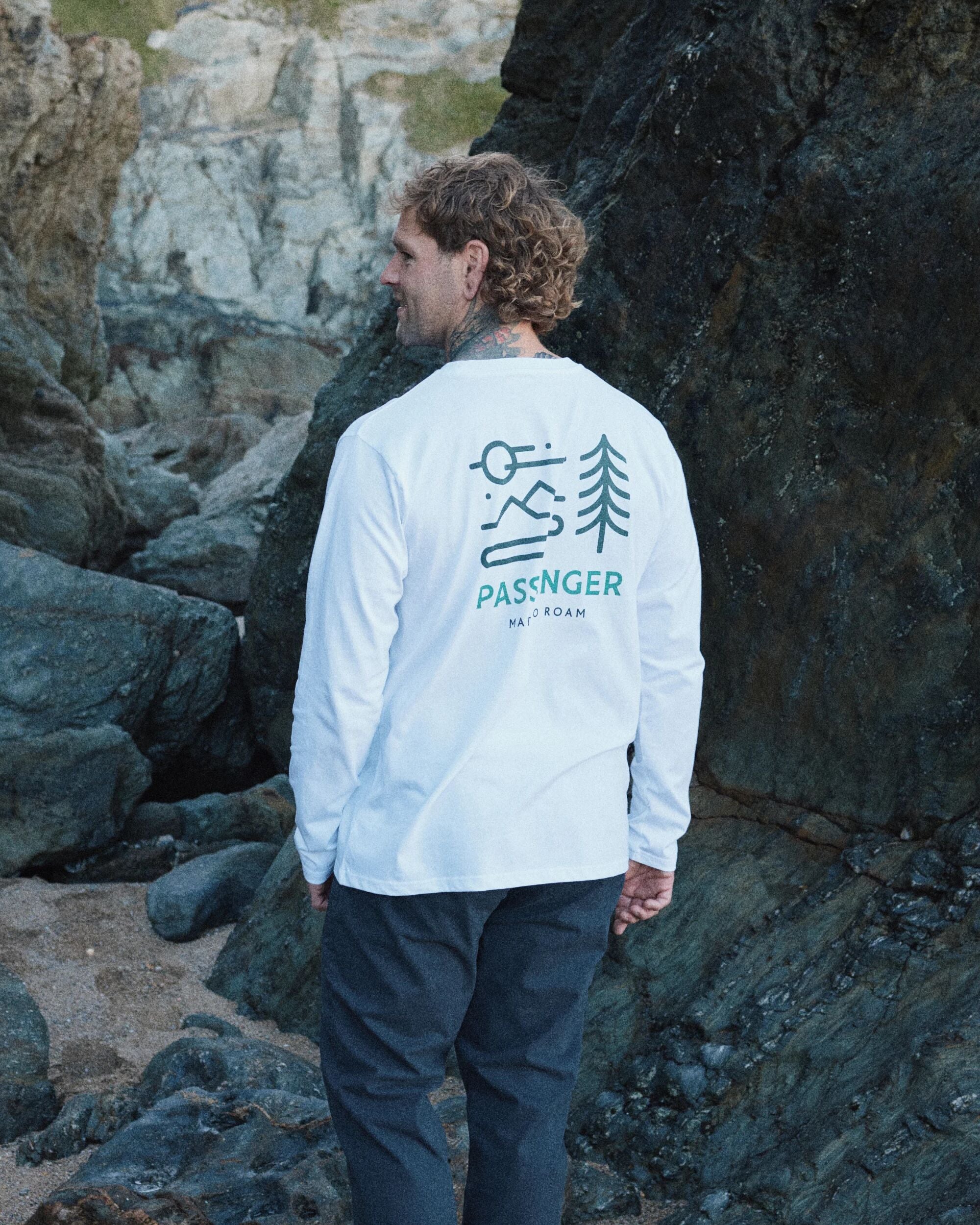 Phoenix Organic Cotton LS T-Shirt - White - Lifestyle