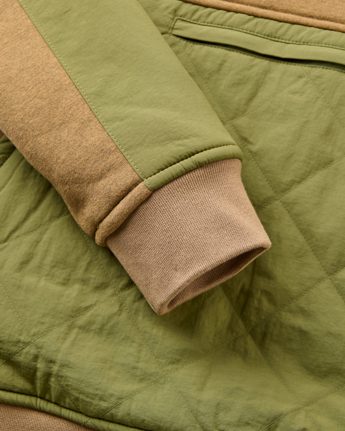 Tidal Fleece Lined Hoodie - Caramel/Khaki - Flatlay