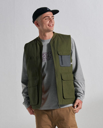 Explorers Bio-Baumwoll-Canvas-Top - Khaki