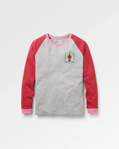 Riser LS T-Shirt - Grey Marl - Flatlay