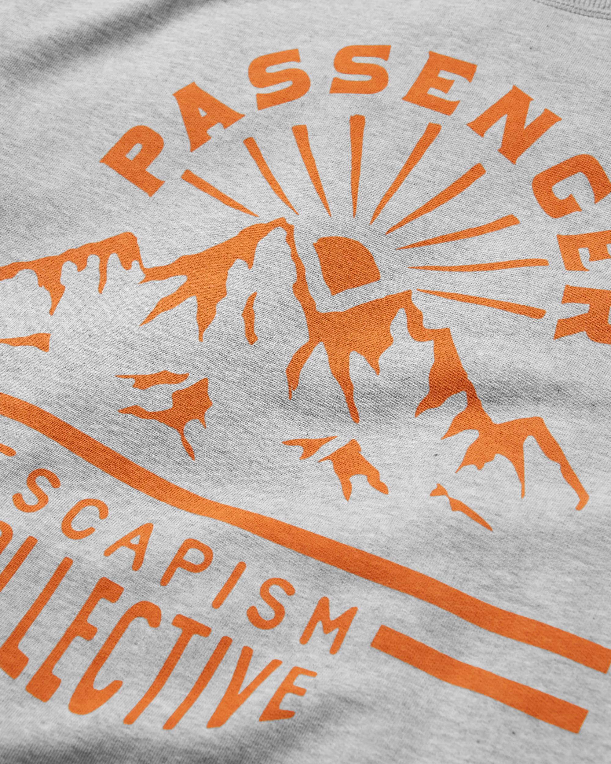 Wander Recycled Cotton Marl Sweatshirt - Light Grey Marl - Flatlay