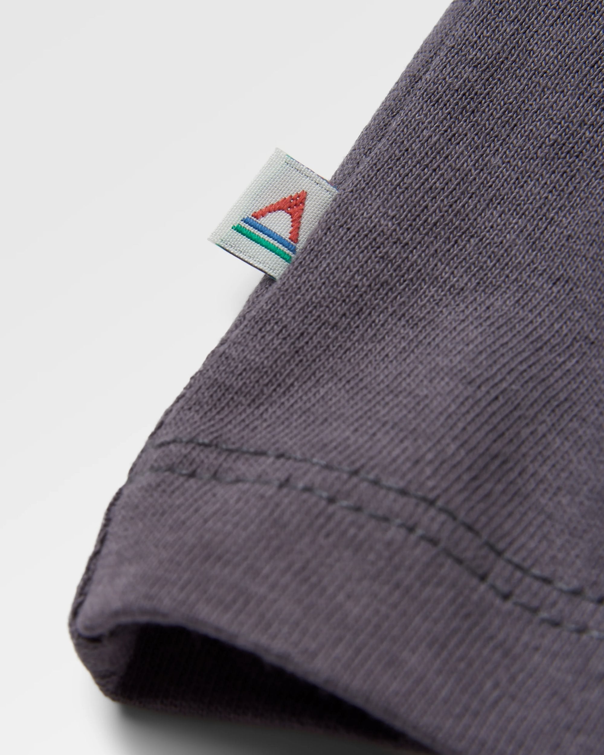 Waves & Trees Recycled LS T-Shirt - Charcoal - Flatlay