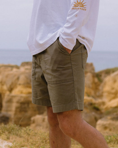 Kimmer Ripstop Cotton Short - Dusty Olive - Lifestyle