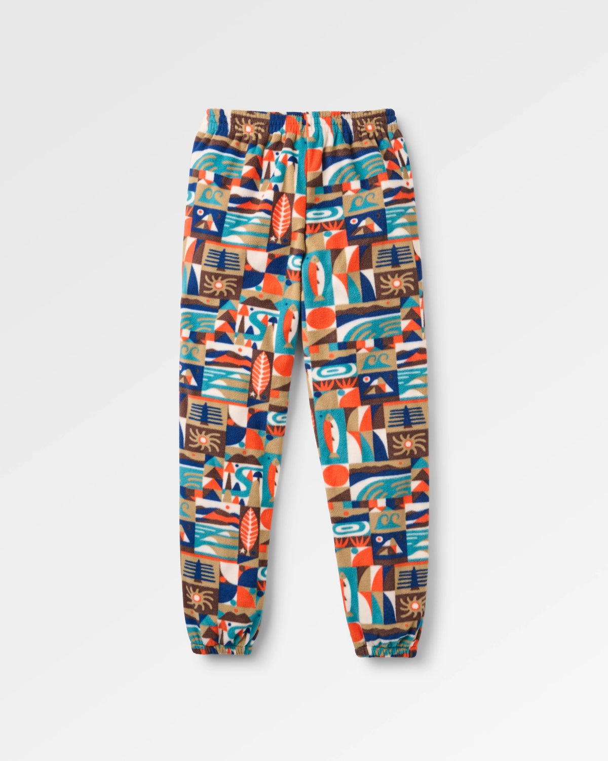 Ace Polar Fleece Joggers - Lost On Purpose Pacific Green - Flatlay