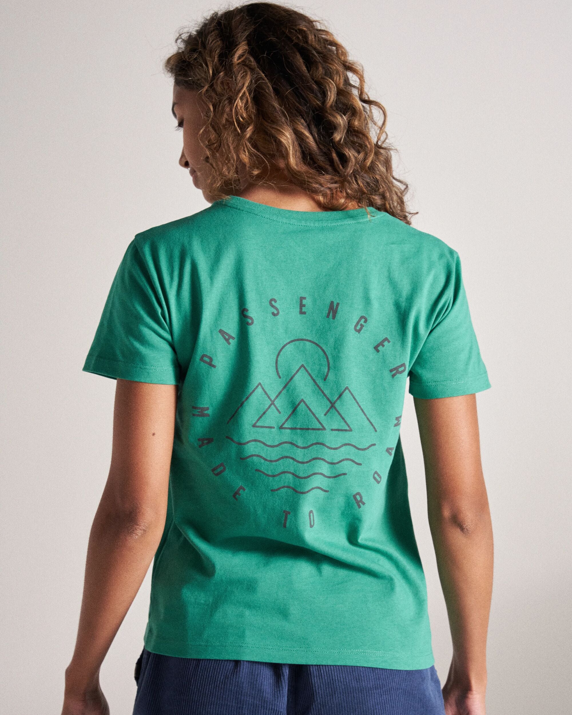 Remote Recycled Cotton T-Shirt - Greenlake - Studio Model