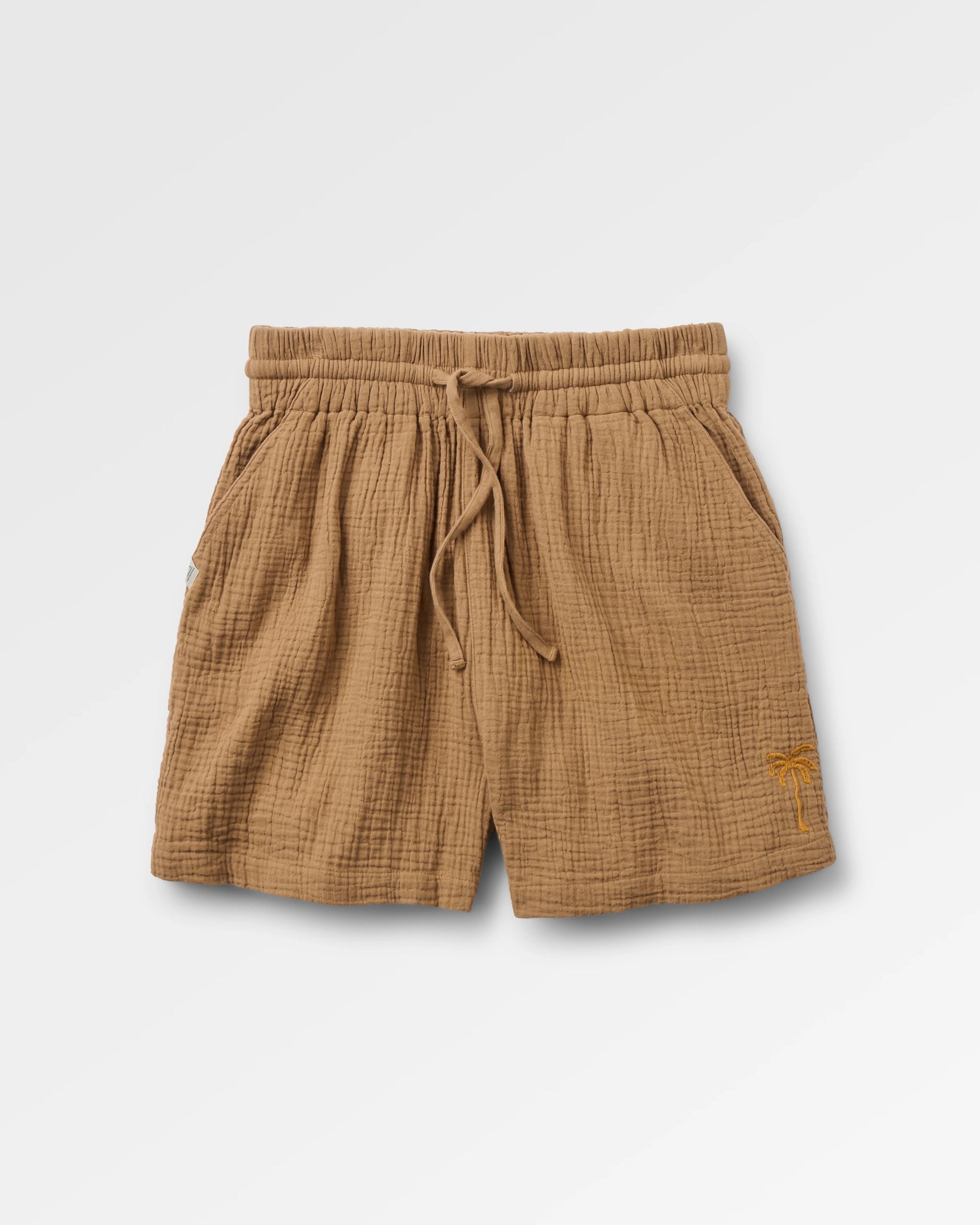 Waveney Short - Caramel Brown - Flatlay