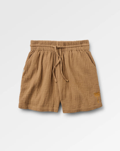 Waveney Short - Caramel Brown - Flatlay