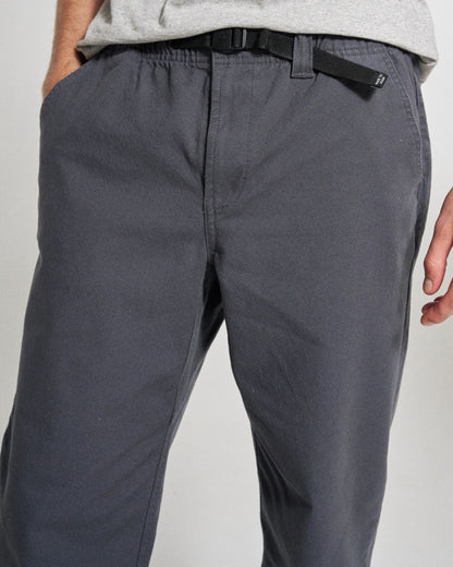 Adventurer Organic Canvas Trouser - Charcoal - Studio Model