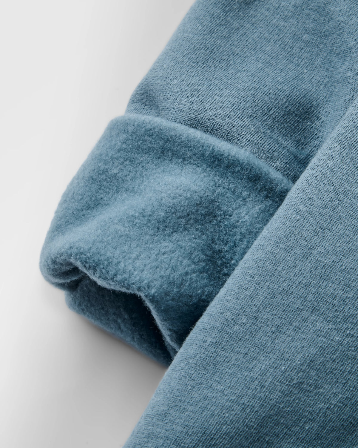 Slower Rhythms Women's Organic Cotton Hoodie - Stormy Blue - Flatlay