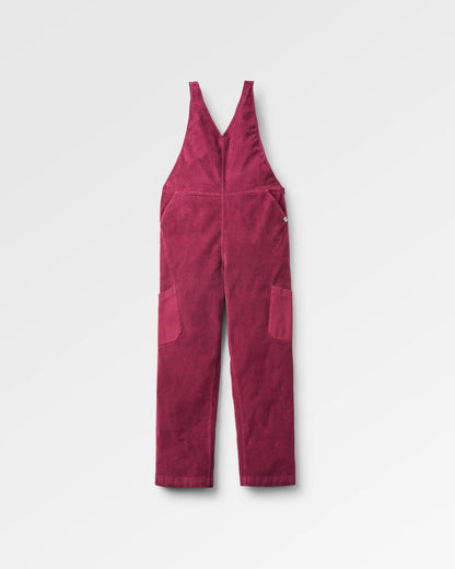 Refuel Organic Cotton Cord Jumpsuit - Fig - Flatlay