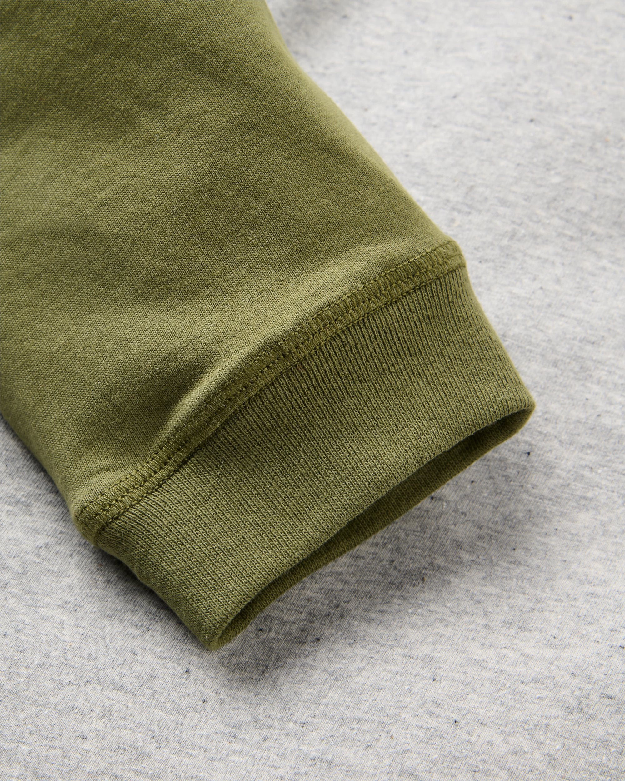 Roamer Raglan LS T-Shirt - Khaki/Grey Marl - Flatlay