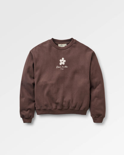 Roam Further Sweatshirt - Espresso - Flatlay