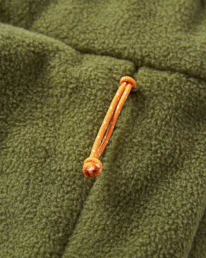 Set Off Recycled Polar Fleece Jogger - Khaki - Flatlay