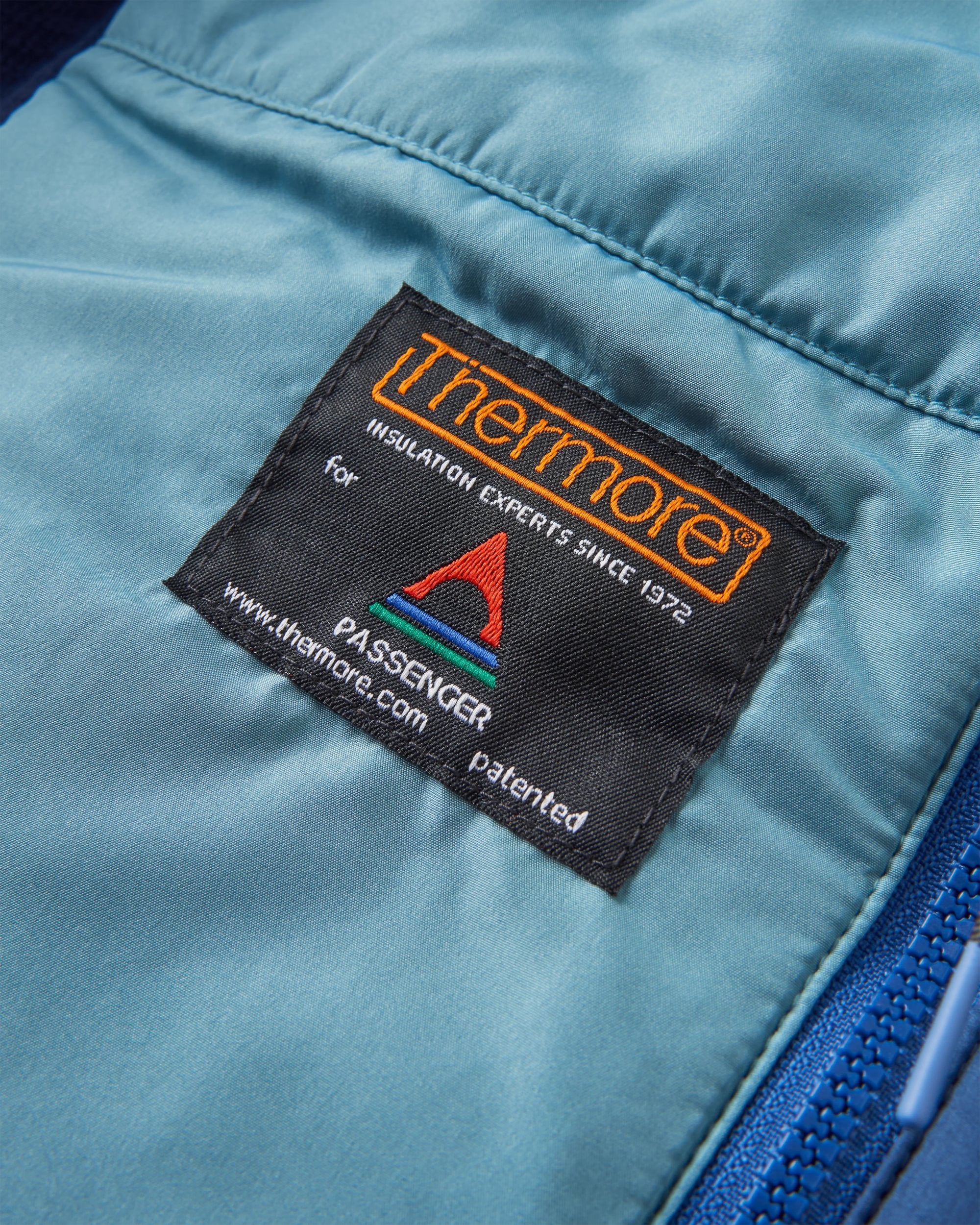 Shasta Lightweight Recycled Thermore® Insulated Vest - Rich Navy/Dark Denim/Arctic - Flatlay