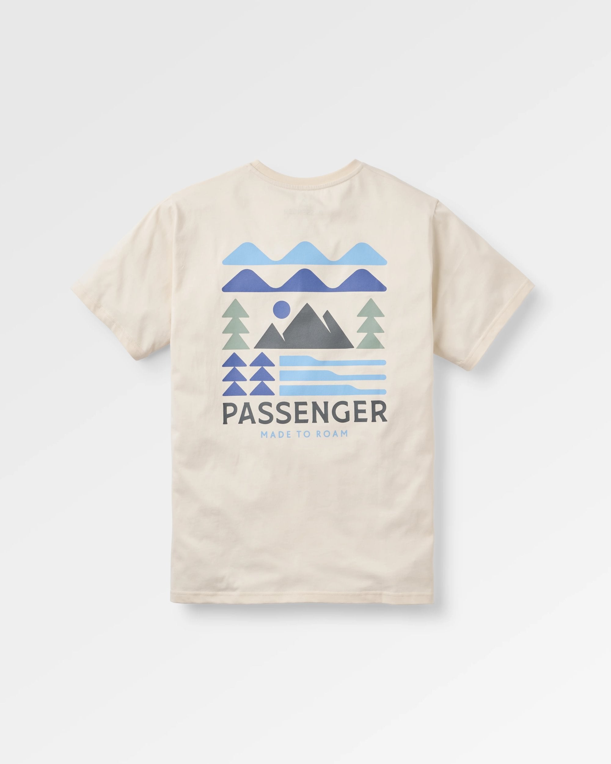 Cutout Organic Cotton T-Shirt - Birch - Flatlay