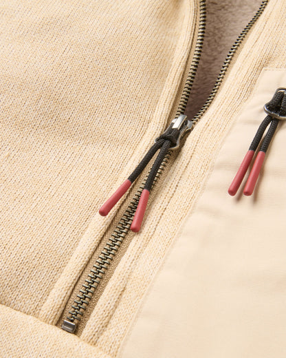 Big Skies Fleece Lined 1/2 Zip Sweatshirt - Oat - Flatlay