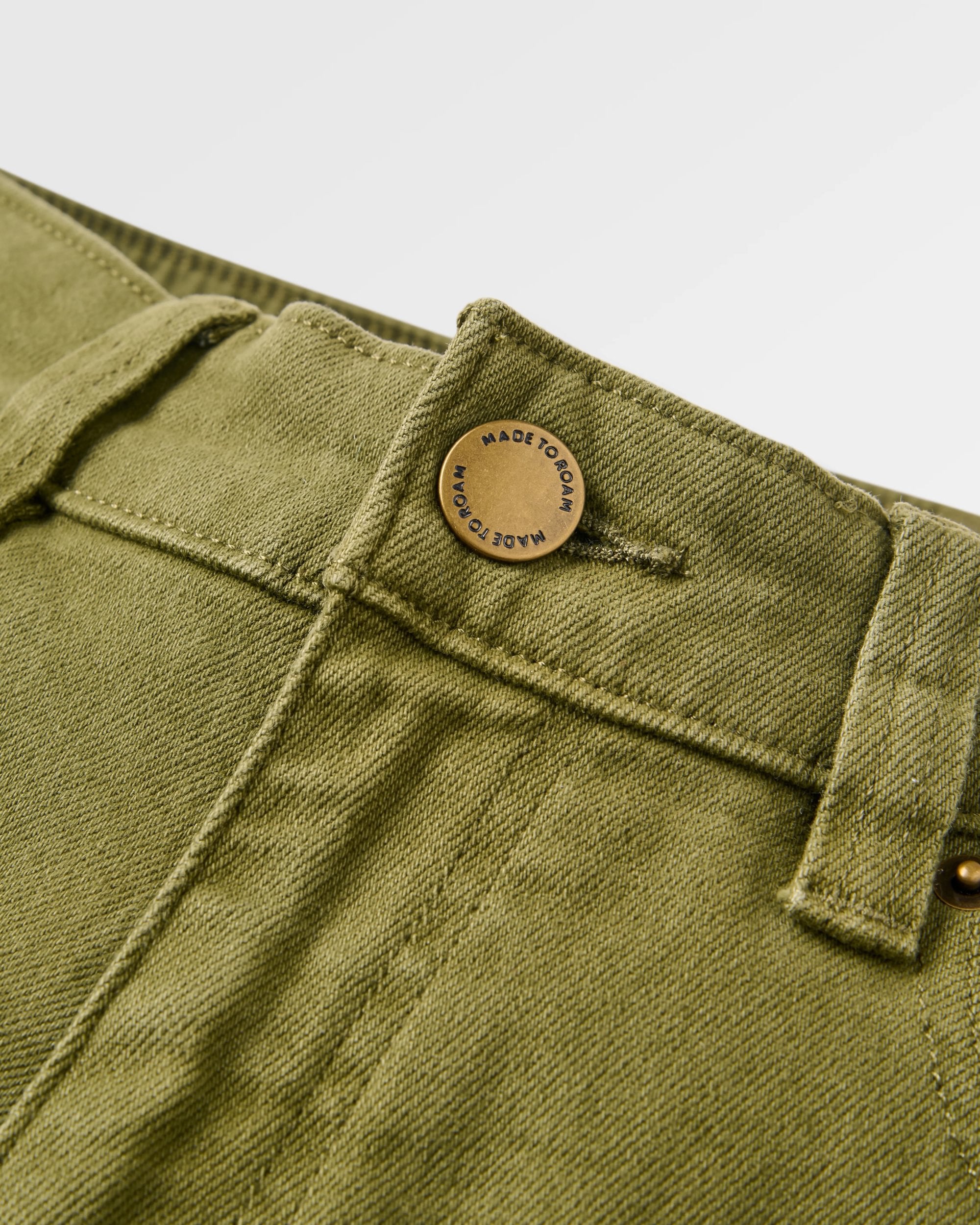 Farloche Organic Cotton Jeans - Khaki - Flatlay