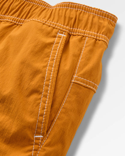 Searcher Longer Line 10" Boardshort - Retro Orange - Flatlay