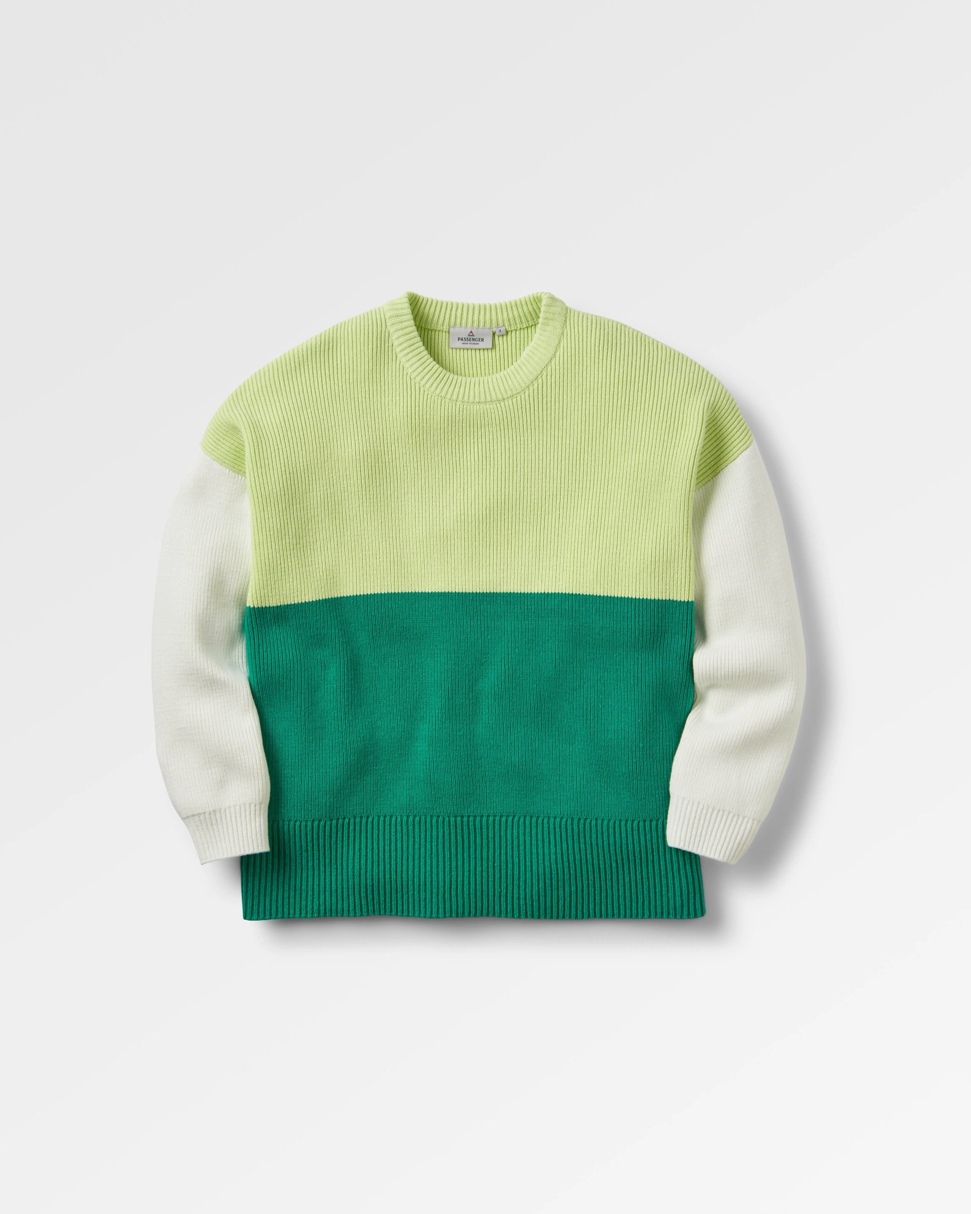 Gondwana Organic Oversized Knitted Jumper - Greenlake - Flatlay