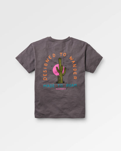 Explore T-Shirt - Charcoal - Flatlay