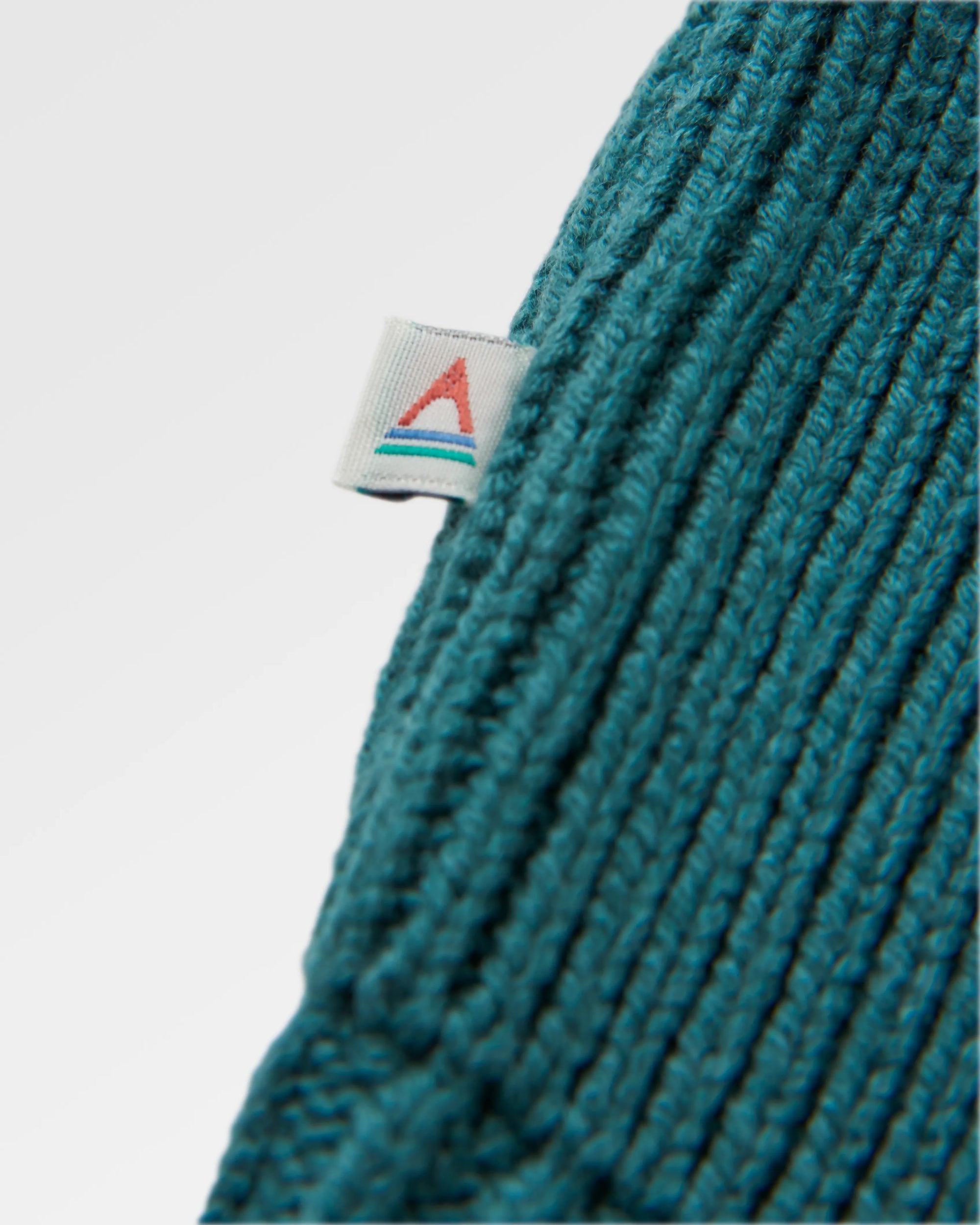 Moments Oversized Organic Cotton Knitted Hoodie - Multi Stripe - Flatlay