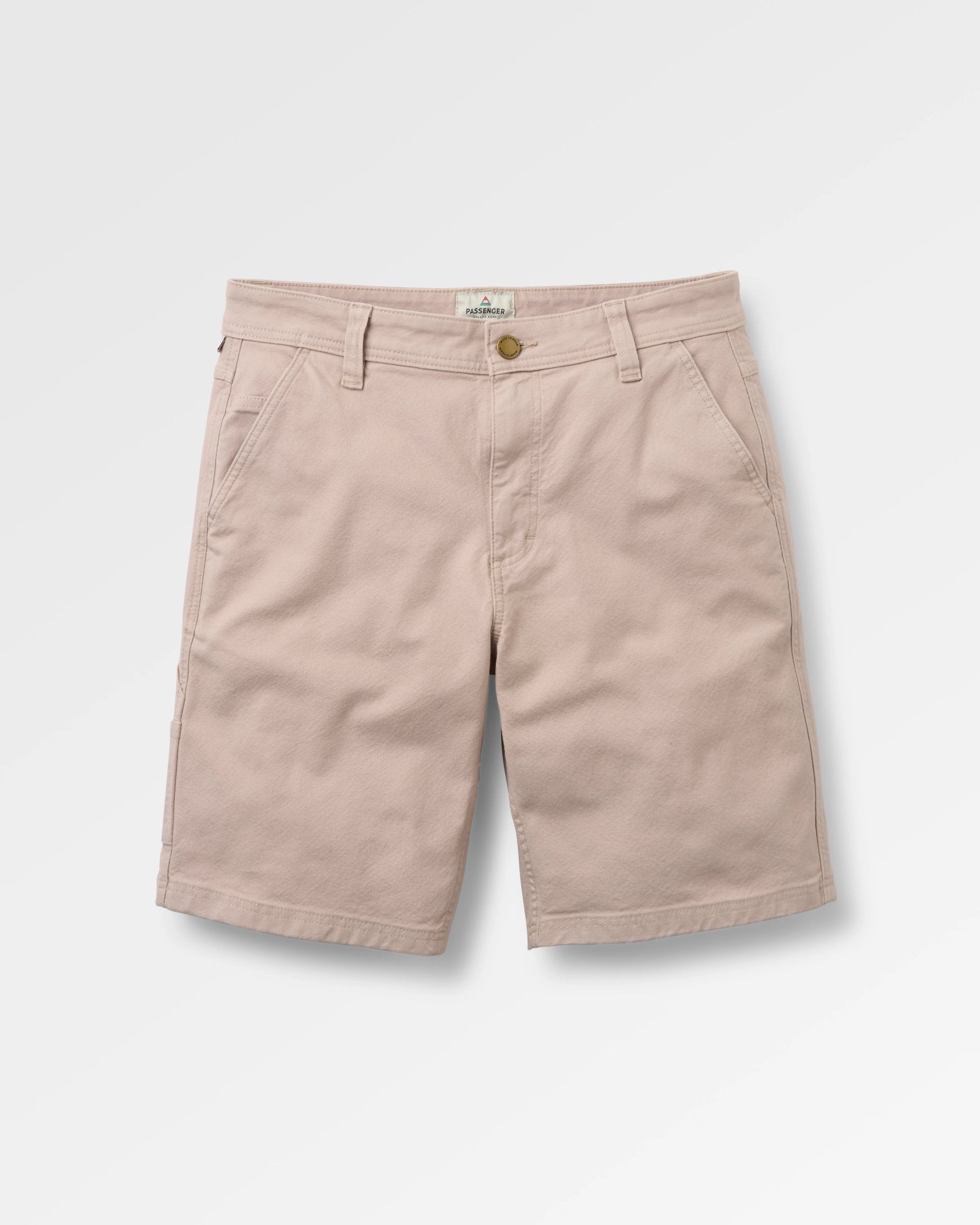Vantage Cotton Canvas Short - Simply Taupe - Flatlay