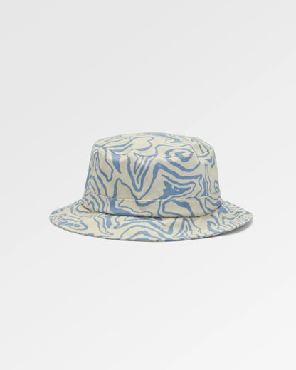 Shaded Organic Bucket Hat - Strata Swirl Birch - Flatlay