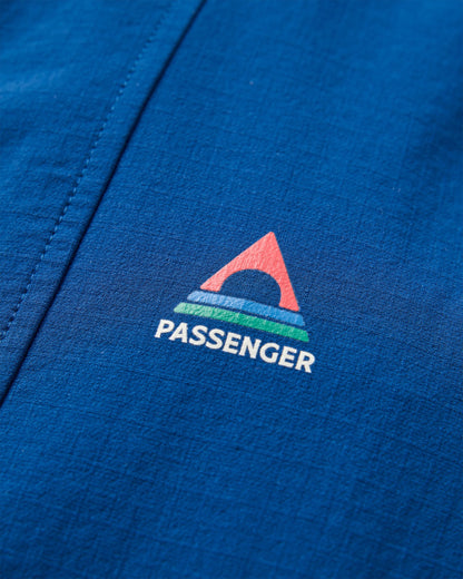 Trailscape Men's Lightweight Softshell Jacket - Blue Navy/Retro Orange - Flatlay