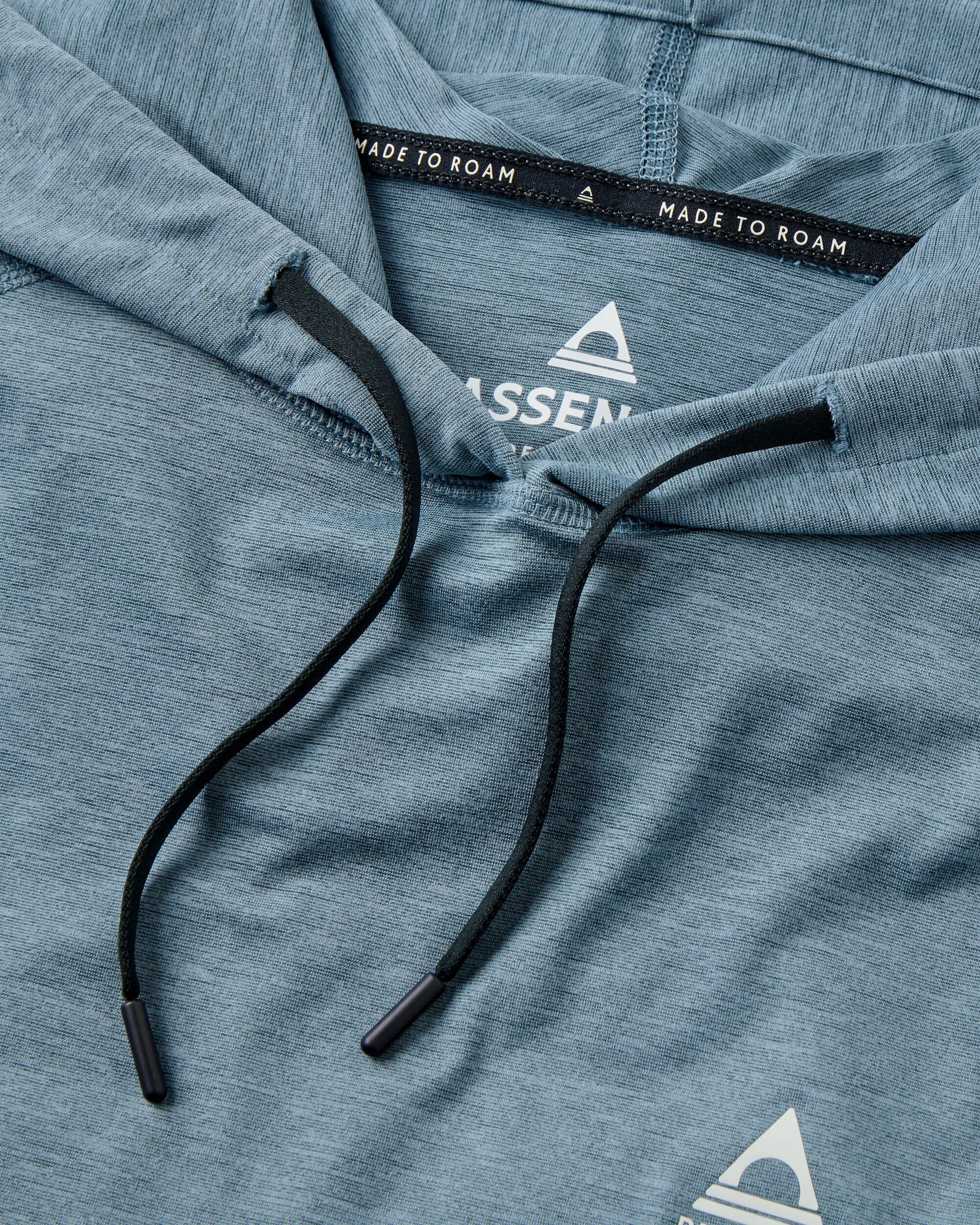 Light Ray Lightweight UPF Hoodie - Storm Grey Marl - Flatlay