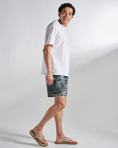 Cruiser NetPlus® 19" Boardshort - Patchwork Faded Black - Studio Model