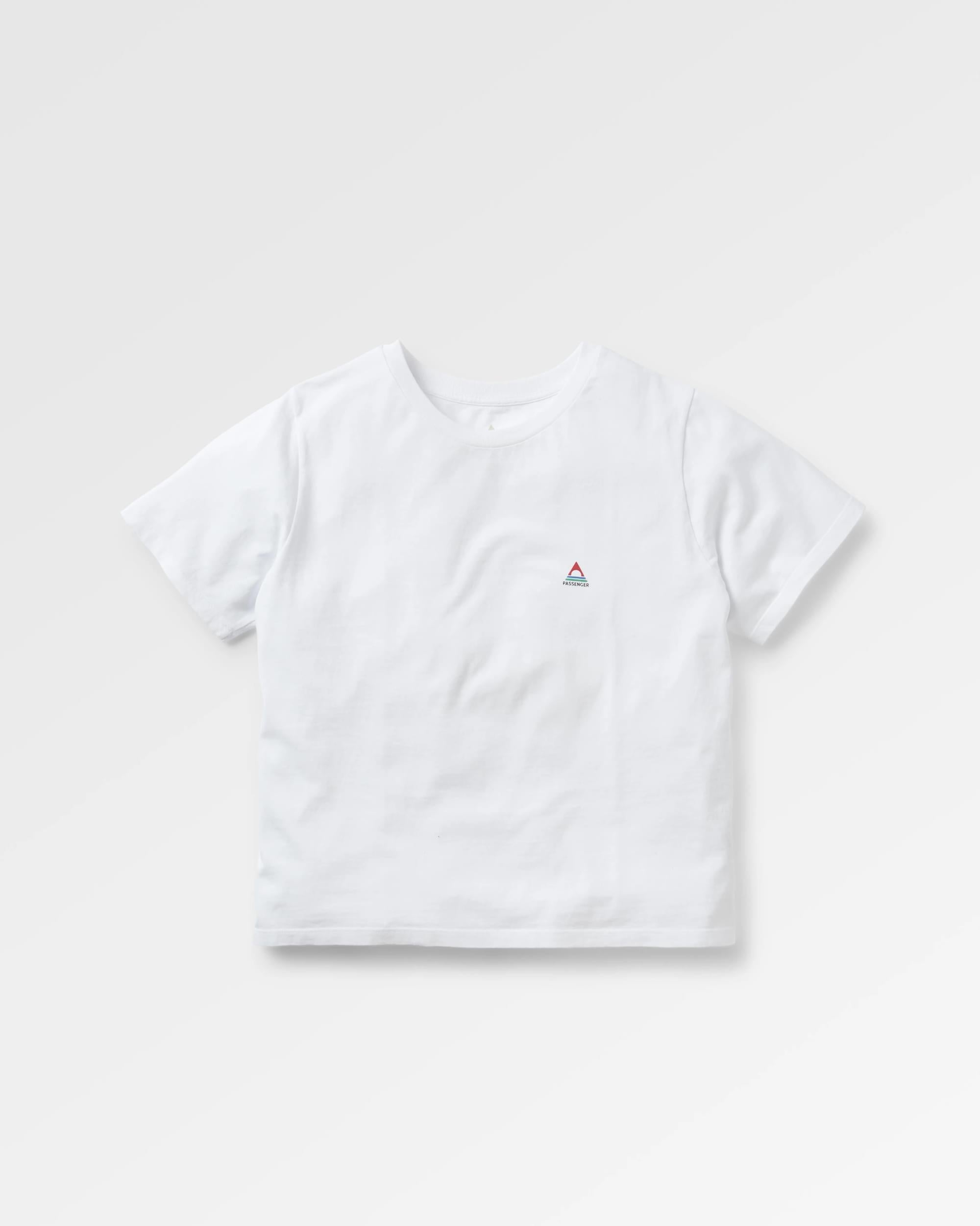 Classic Recycled Cotton T-Shirt - White - Flatlay