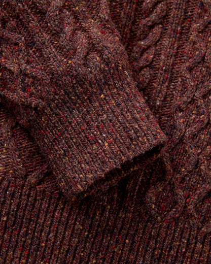 Sandbar Merino Blend Knitted Jumper - Brambleberry - Flatlay