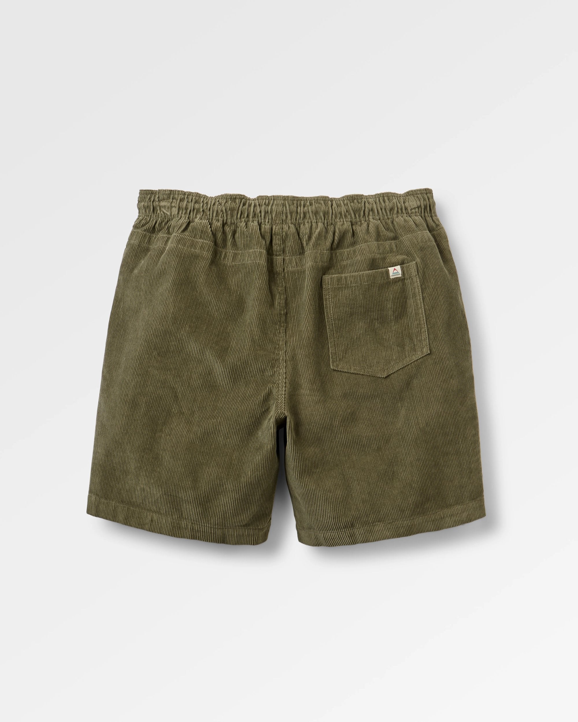 Drifter Cord Short - Dusty Olive - Flatlay
