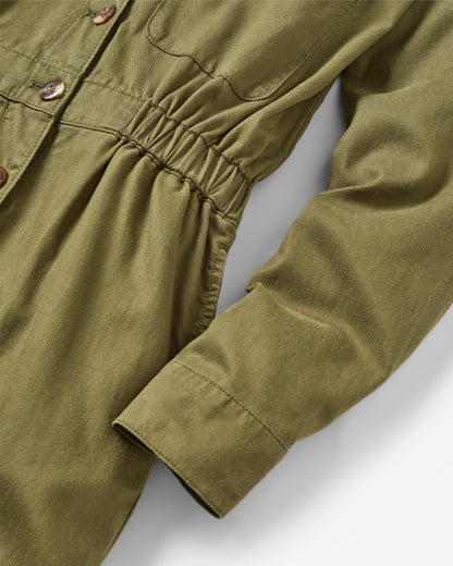 Resonate Boiler Suit - Khaki - Flatlay