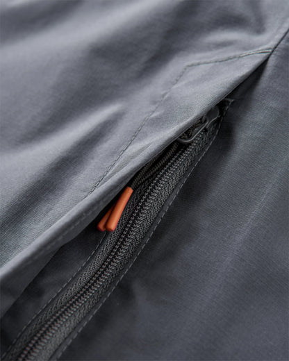 Trailscape Men's Recycled Waterproof Jacket - Charcoal - Flatlay