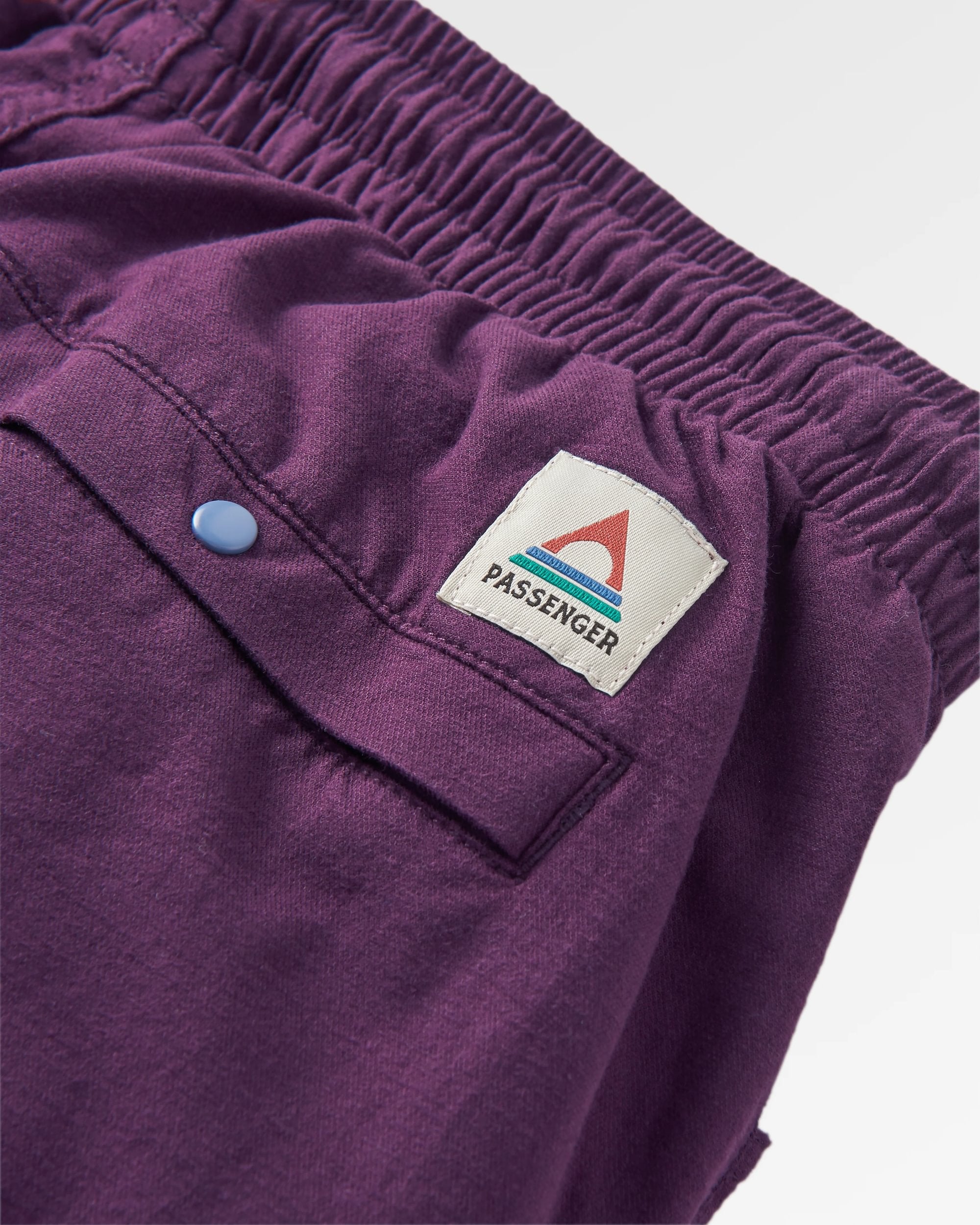 Hydrilla Organic Cotton Trouser - Deep Plum - Flatlay