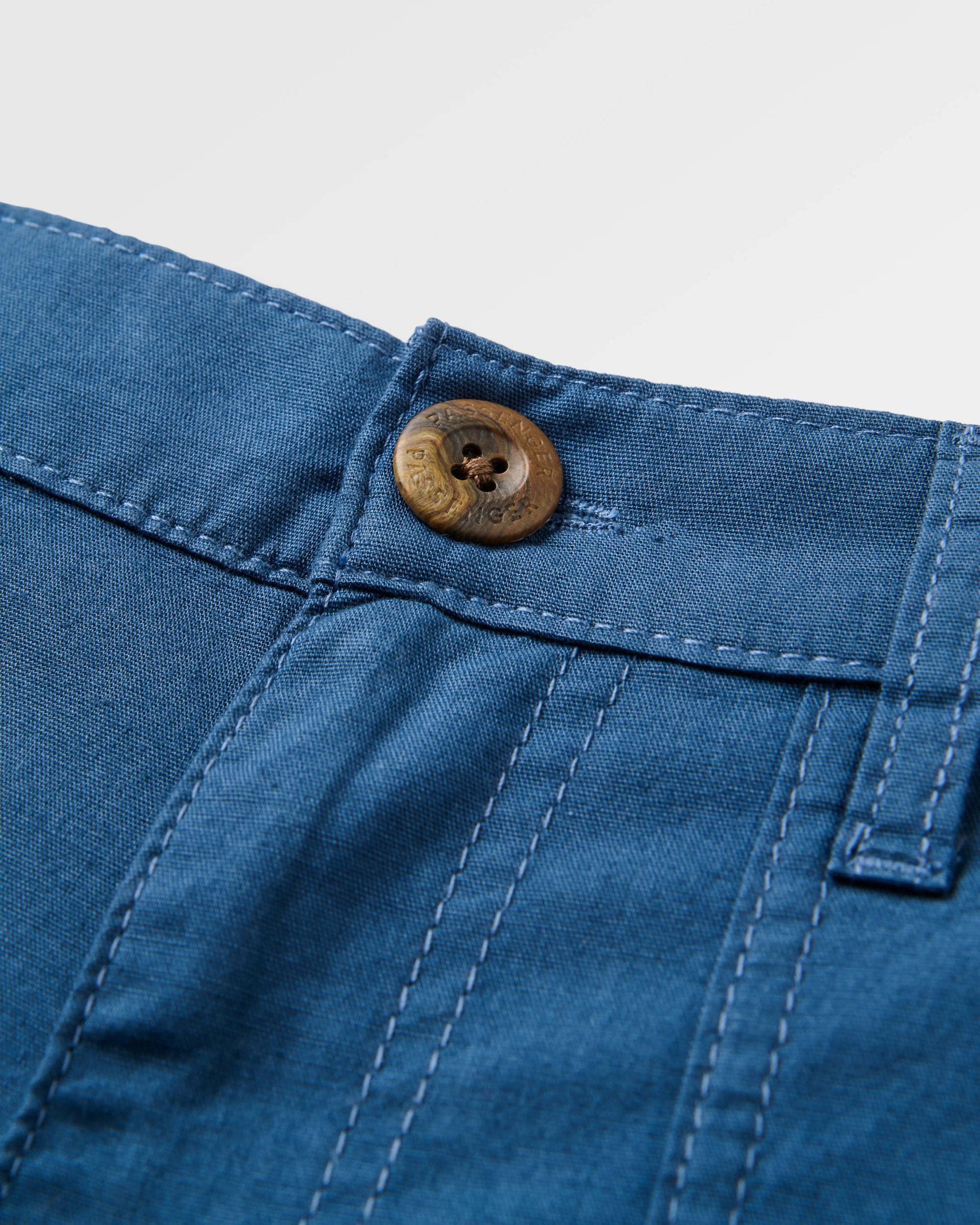 Lani Light Cotton Short - Dark Denim - Flatlay