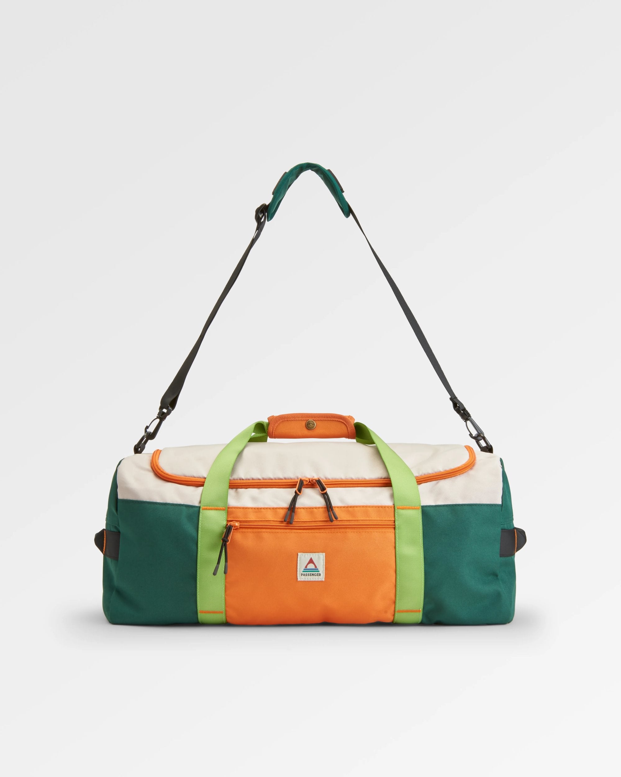 Boondocker Recycled 30L Duffel - Rain Forest Orange Multi - Flatlay