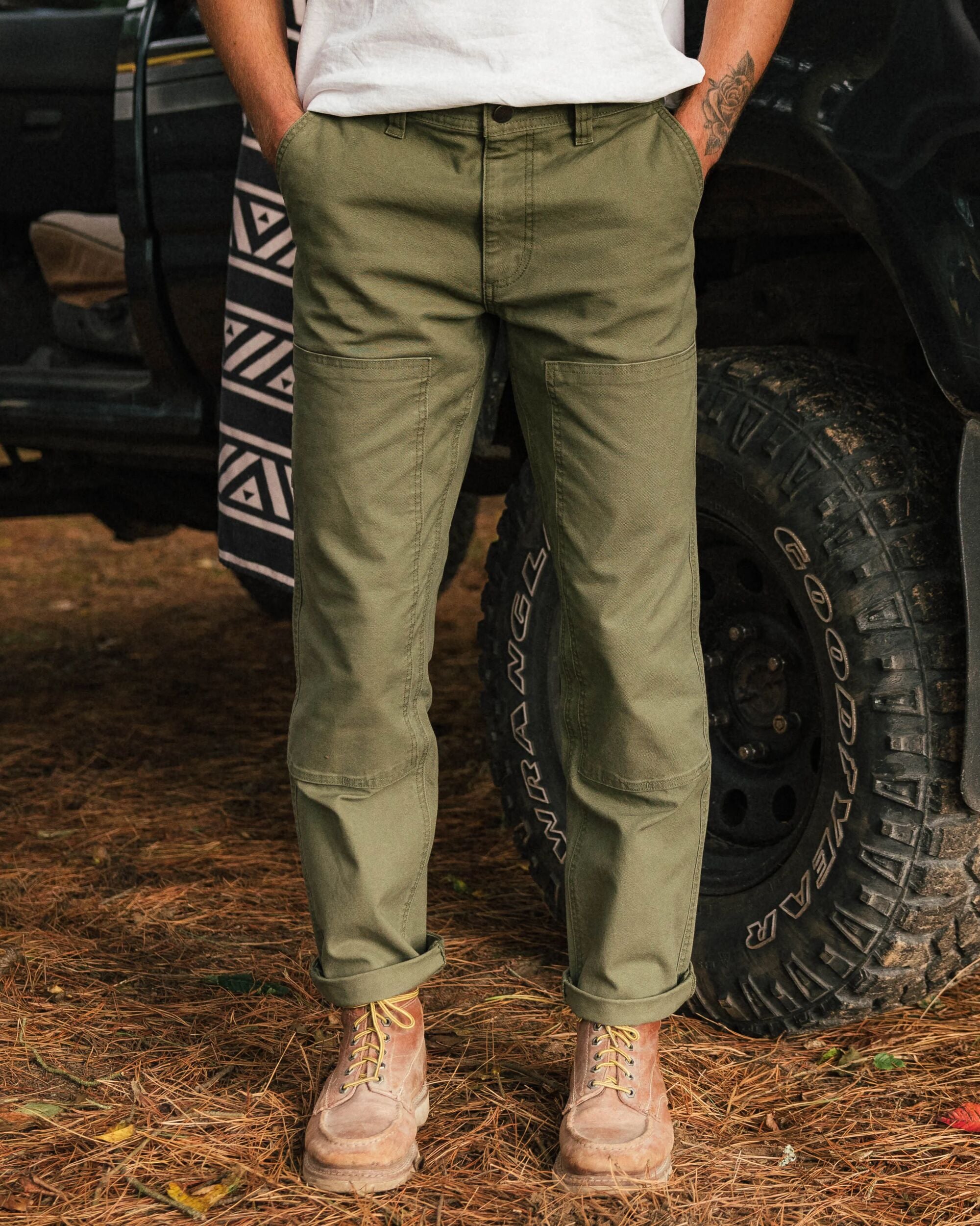 Vantage Organic Cotton Trouser - Khaki - Lifestyle